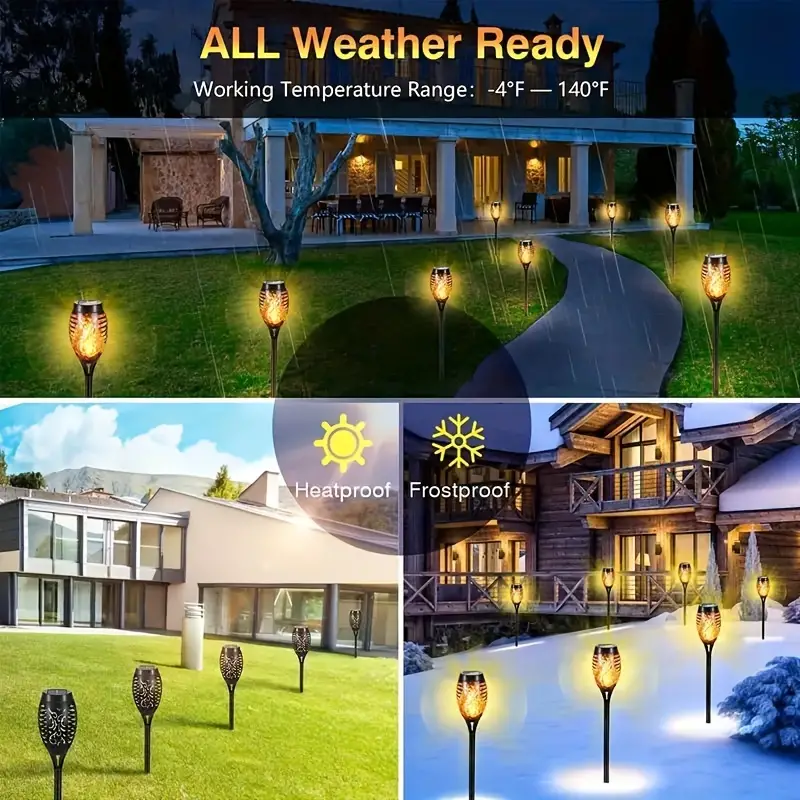 كشاف شعلة سينسور يعمل بالطاقة الشمسية لاضاءة الحدائق 3 واط