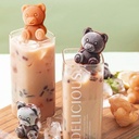 قالب ثلج ثري دي شكل دبدوب من السيليكون 4 خانات