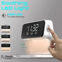 شاحن وايرلس وساعة منبة ومصباح ليلي بقوة 15 وات