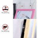 طقم هوك 4 قطع شفاف بديل للمسامير لتعليق أدوات الحمام والمطبخ