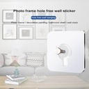 طقم هوك 4 قطع شفاف بديل للمسامير لتعليق أدوات الحمام والمطبخ