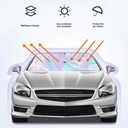 شماسة سيارة ليزر عاكسة للشمس من الاشعة الفوق البنفسجية قابل للطي