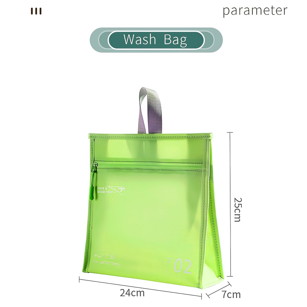 شنطة ووتر بروف محمولة بسعة كبيرة لحمل ادوات المكياج ومستلزمات البحر