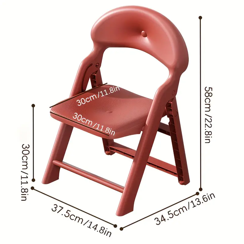 بمسند ظهر قابل للطي PP بلاستيك كرسي أطفال