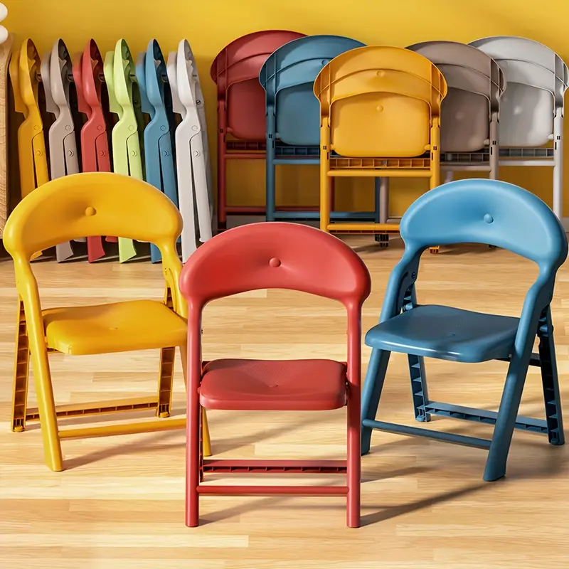 بمسند ظهر قابل للطي PP بلاستيك كرسي أطفال