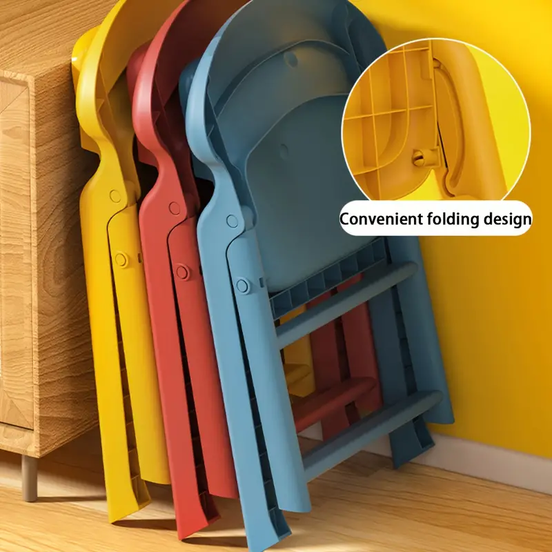 بمسند ظهر قابل للطي PP بلاستيك كرسي أطفال