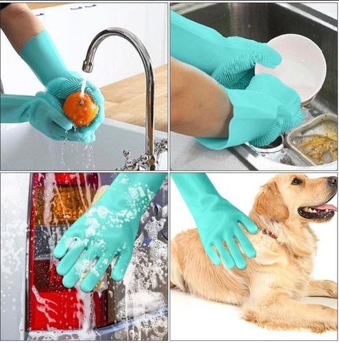 جوانتي تنظيف سيليكون متعدد الأستخدامات (للمطبخ والعربية والحيوانات وغيرها