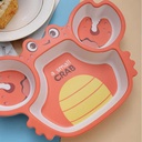 طقم طعام للاطفال 5 قطع شكل كابوريا