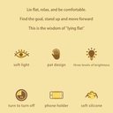 وناسة ميني شكل بطة ب 3 مستويات للاضاءة من السيليكون