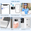 جرس باب لاسلكي مع كاميرا مراقبة عن بعد يعمل بالواي فاي لامان المنزل