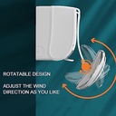 موزع هواء تكييف قابل للتعديل والتمديد مزود بمروحتين لتوزيع الهواء بشكل أفضل