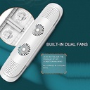 موزع هواء تكييف قابل للتعديل والتمديد مزود بمروحتين لتوزيع الهواء بشكل أفضل