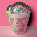 مج جليتر مللي بغطاء مجسم قوس قزح من الاعلي مع شاليموه