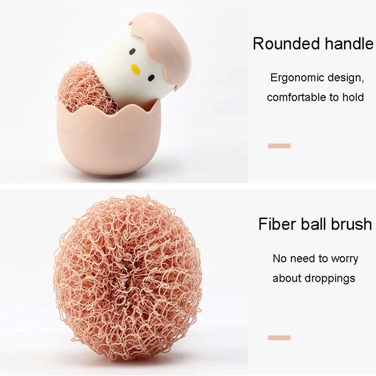 ليفة مواعين بحامل شكل كتكوت لتنظيف الاطباق