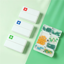 منظم يومي للأدوية و الفيتامينات مقسم 7 خانات بغطاء محكم الغلق