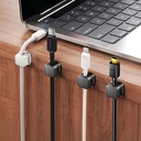 مشبك مغناطيسي لاصق لتنظيم الاسلاك والكابلات 6 قطع