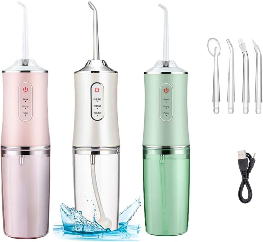 جهاز تنظيف الاسنان بالماء من بقايا الطعام والرواسب ب 3 مستويات مختلفة