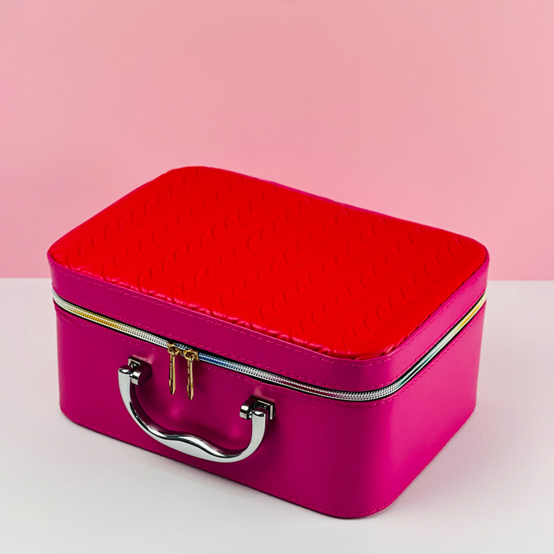 مجموعة شنط منظمة لادوات التجميل من الجلد 3 قطع