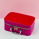 مجموعة شنط منظمة لادوات التجميل من الجلد 3 قطع