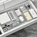 مجموعة منظمات ادراج اكليريك شفافة 9 قطع بمقاسات مختلفة