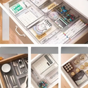 مجموعة منظمات ادراج اكليريك شفافة 9 قطع بمقاسات مختلفة