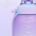 زجاج مياة 1500 ملي بشاليموه مناسبة للجيم والجامعات بيد لسهولة الحمل