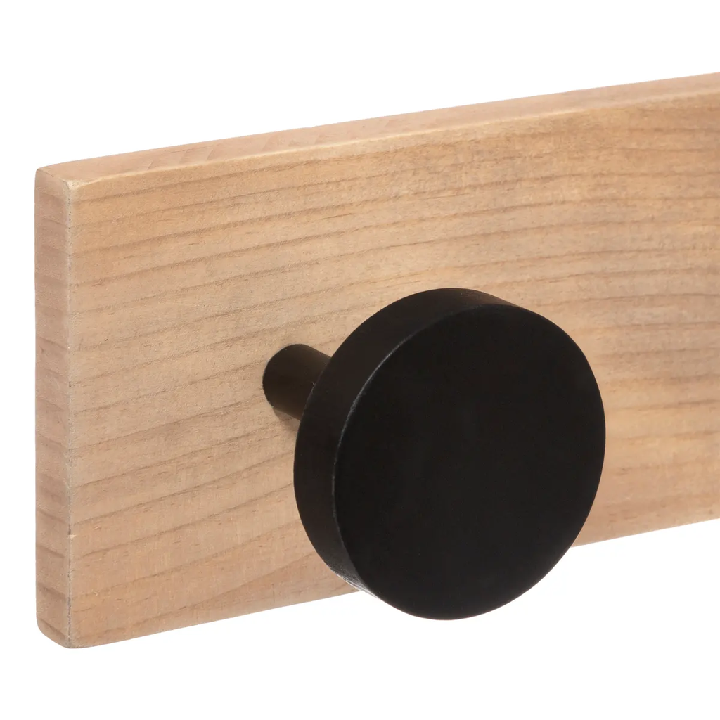 شماعة خشب ب 4 هوك معدن لتعليق الملابس