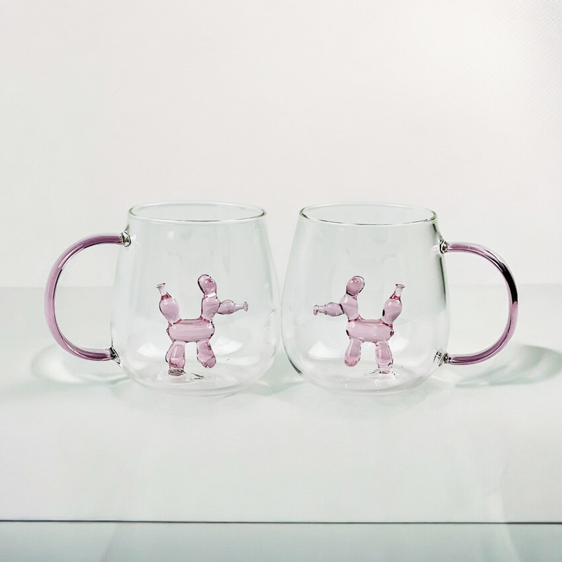 مج زجاج ثري دي  400 ملي مناسب لشرب العصائر والاتية