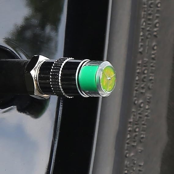 مستشعر ضغط هواء اطارات السيارات والدراجات النارية والاسكوتر 4 قطع