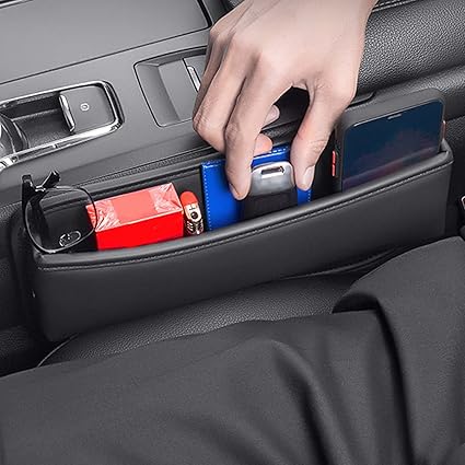 حامل ومنظم جوانب مقعد السيارة من الجلد