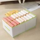 منظم وحامل ملابس قابل للطي 9 مقسم خانات