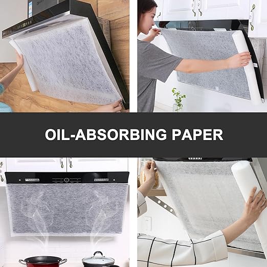 رول فلتر لشفاط المطبخ مقاوم للزيوت قابل للقص حسب الاحتياج _ مقاس 10 متر