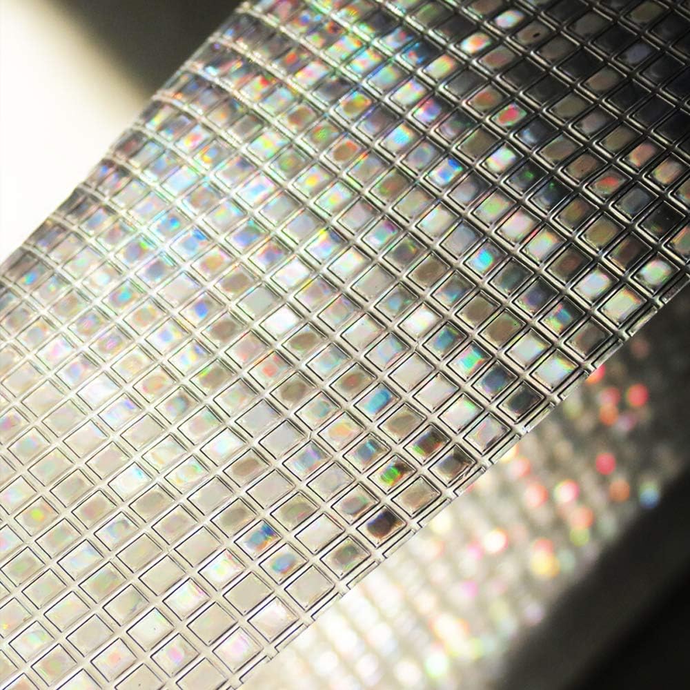 رول ستيكر لاصق لتزيين الزجاج وحماية الخصوصية عاكس للالوان 45 *200 سم