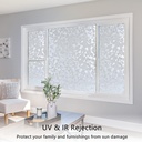 رول ستيكر لاصق لتزيين الشبابيك الزجاجية شفاف عاكس للالوان 45*200 سم