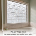 رول ستيكر لاصق لتزيين الشبابيك الزجاجية شفاف عاكس للالوان 45*200 سم