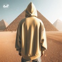 هودي &quot;القاهرة&quot; اوفر سايز قطن للرجال باللون البيج