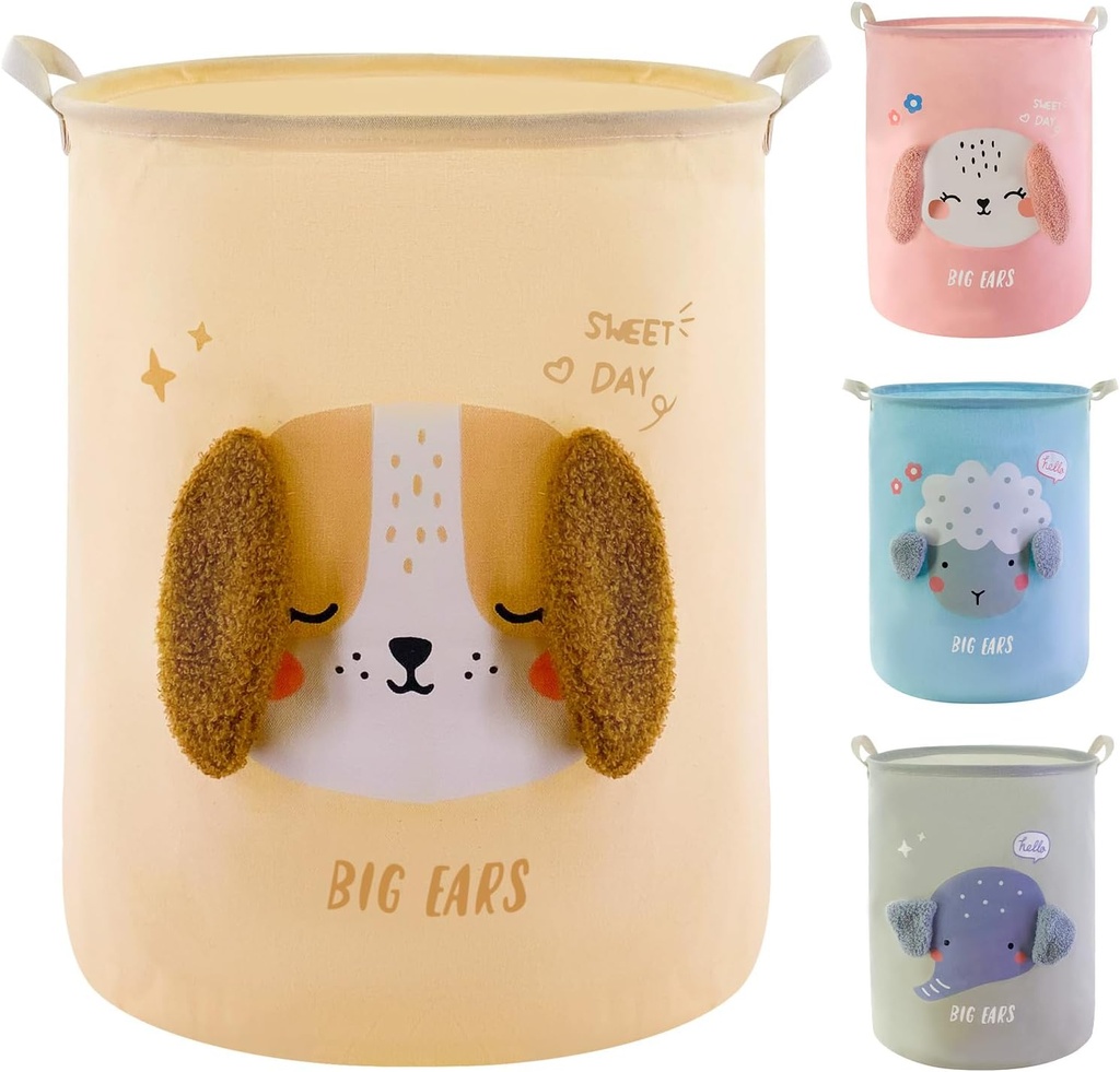 باسكت بتصميم حيوانات لحمل الملابس ولعب الاطفال