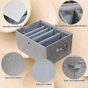 منظم ملابس قابل للطي مع خمس خانات قابلة للفك والتركيب - وتربروف