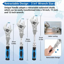 مفتاح ربط 5 *1 قابل للطي و للتعديل والسحب متعدد الوظائف