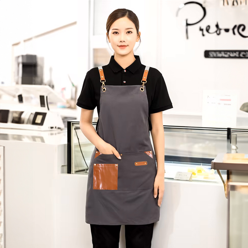 مريلة مطبخ وتربروف ب 3 جيب للحفاظ علي الملابس من المياه والزيوت