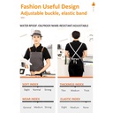 مريلة مطبخ وتربروف ب 3 جيب للحفاظ علي الملابس من المياه والزيوت