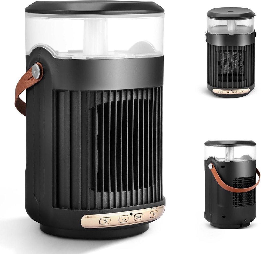 دفاية مكتب كهربائية دوارة 90 درجة مع مرطب جو بالبخار - 800 واط