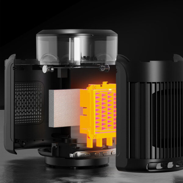 دفاية مكتب كهربائية دوارة 90 درجة مع مرطب جو بالبخار - 800 واط