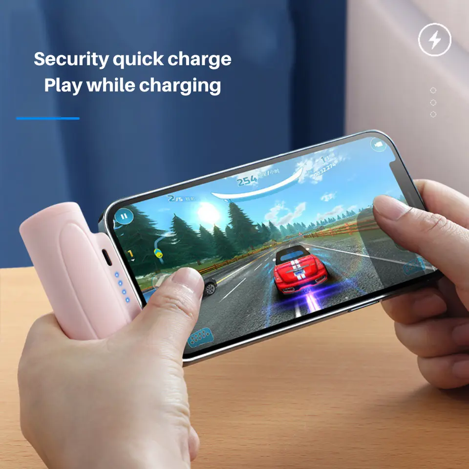 Type-Cباور بانك بسعة 2200 مللي أمبير مع كشاف مناسب للأيفون و