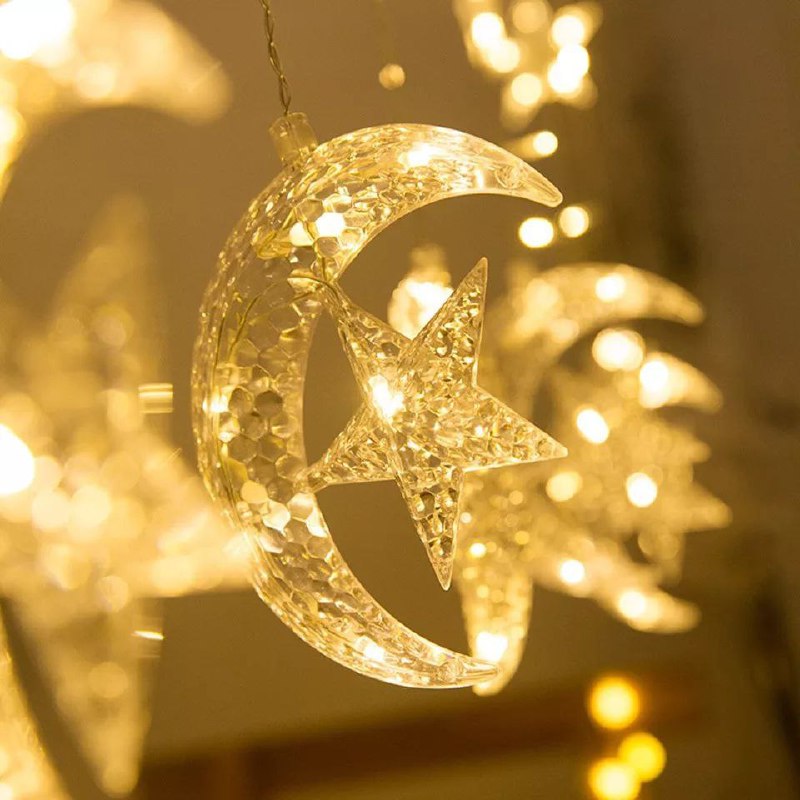 ستارة مضيئة هلال ونجوم 3.5 متر