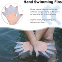 جوانتي سباحة من السيليكون علي شكل زعانف للتدريب علي السباحة