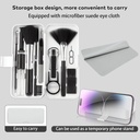 مجموعة تنظيف للكيبورد والموبايل والايربودز - 18 قطعة