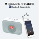 USB مكبر صوت ستيريو مع راديو - يعمل بالبلوتوث وشحن