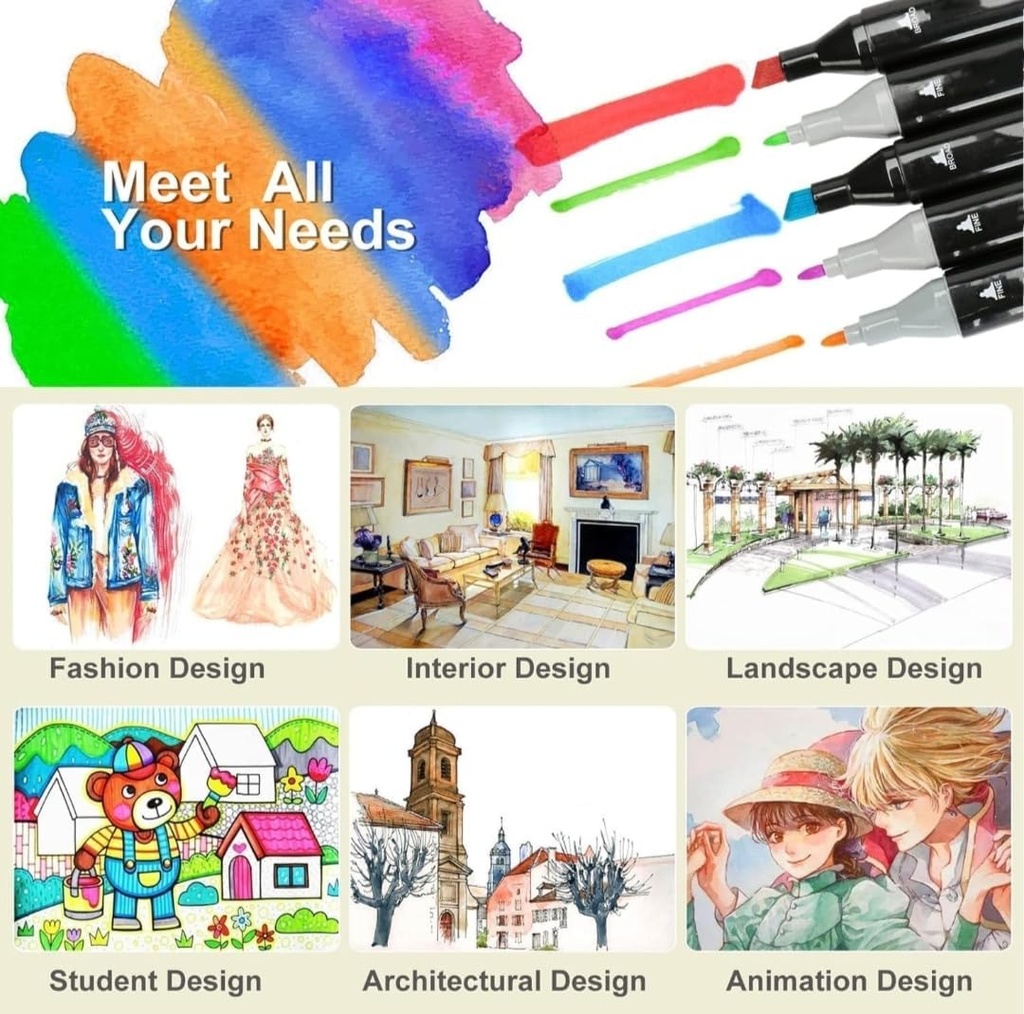 طقم اقلام ماركر