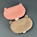 حامل نضارة كروشيه هاند ميد شكل دبدوب